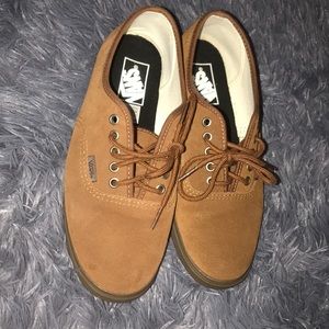 brown suede vans